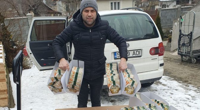 Spendenverteilung der letzten LKW Lieferung